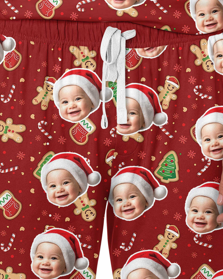 Custom Photo Funny Family Bamboo Men's Pajama Set