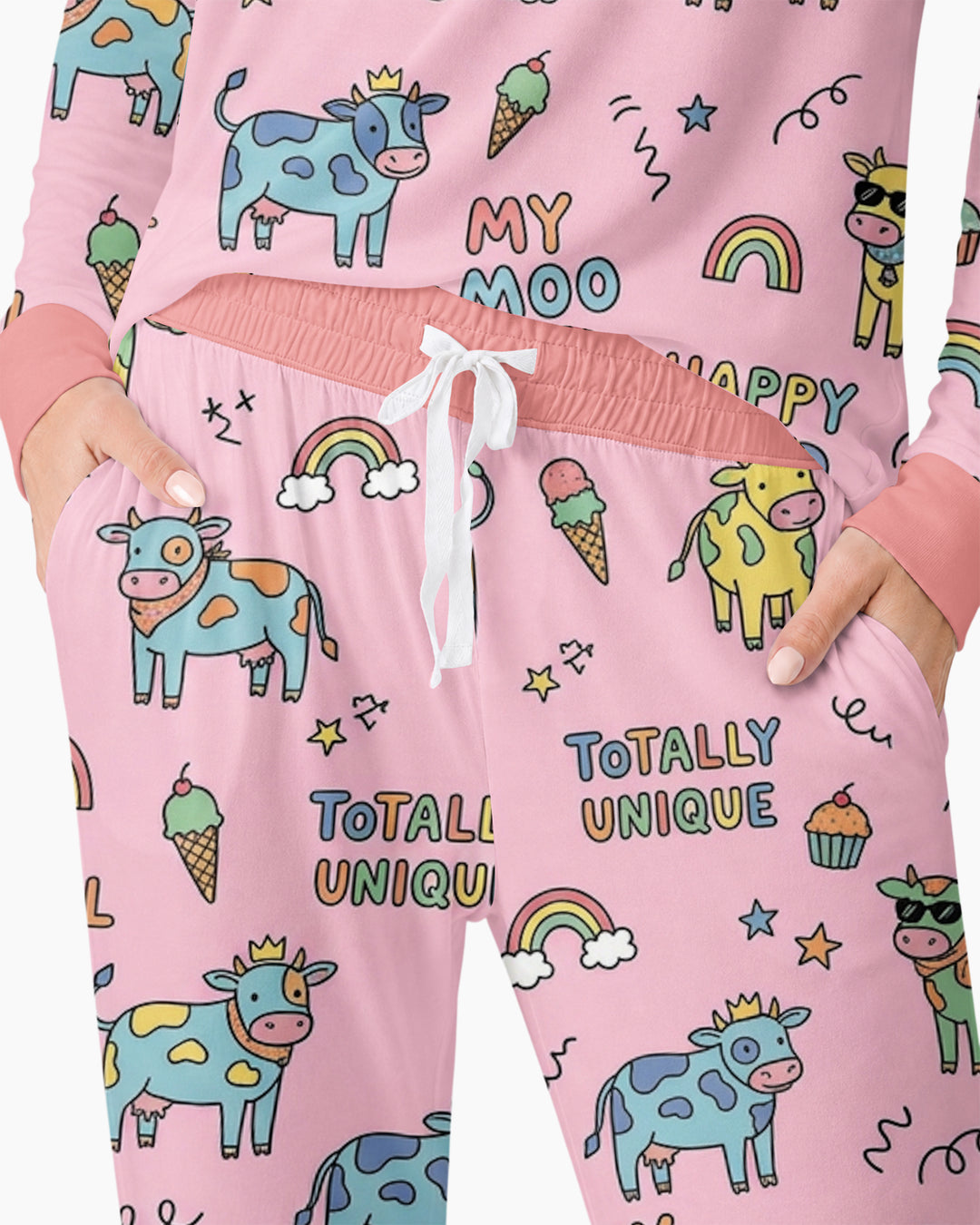 Not Your Ordinary Cow Bamboo Women Pajama Set