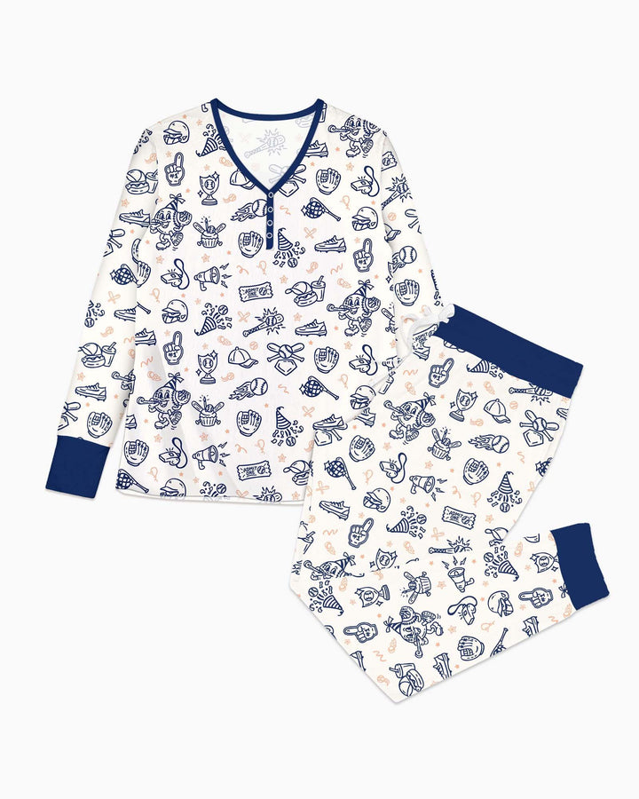 Ballpark Bash Bamboo Women Pajama Set