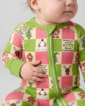 Nothing Butt Merry Christmas Checkerboard Bamboo Convertible Zippy