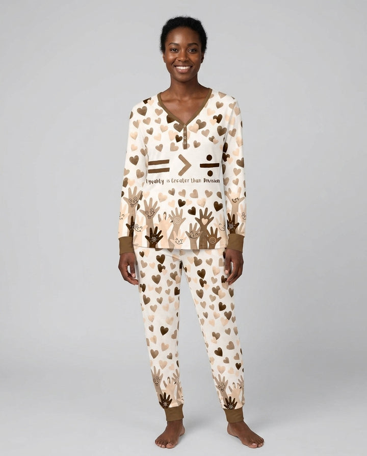 Equality Is Better Than Division Bamboo Women Pajama Set