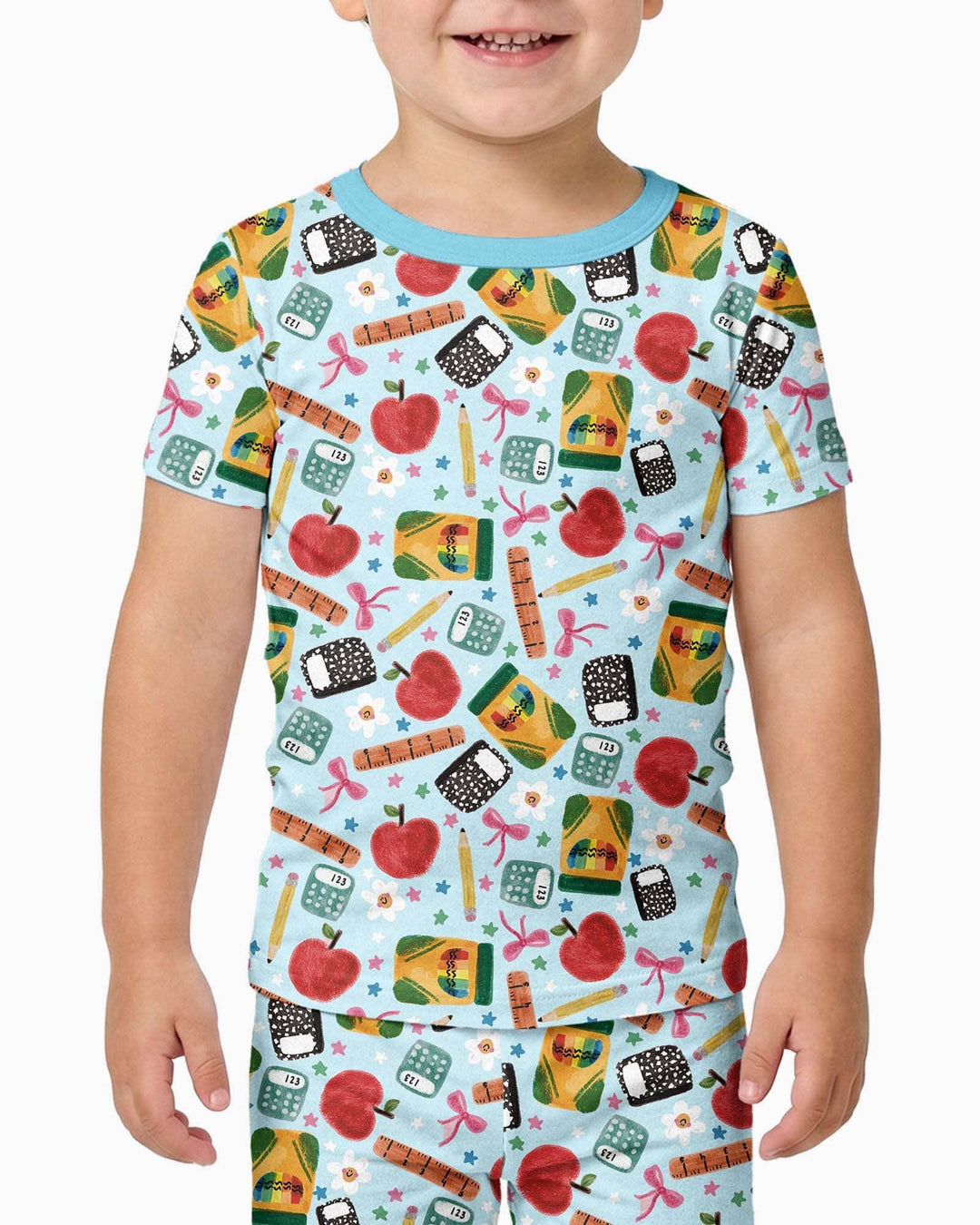 Little Learner Bamboo Two Piece Short Sleeve Pajama Set