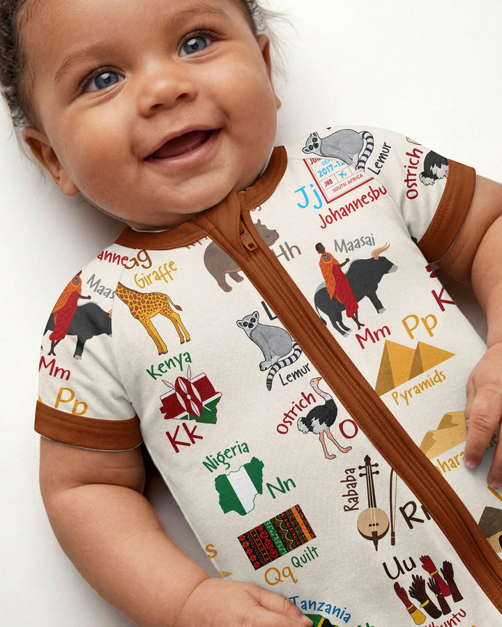 Explore Africa Geography Alphabet Bamboo Shorty Zippy