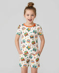 Template Bamboo Two Piece Short Sleeve Shorts Pyjamas Set