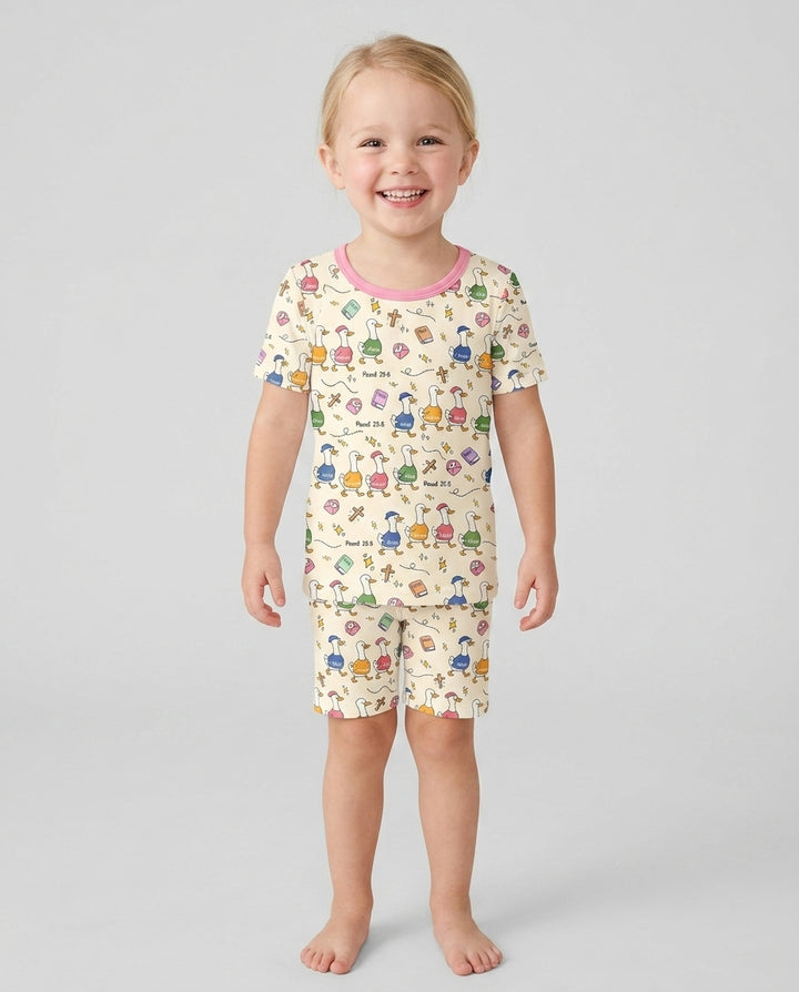 Psalm 23:6 Matching Family Bamboo Two Piece Short Sleeve Shorts Pajama Set