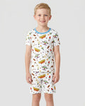 Nurse Story Bamboo Two Piece Short Sleeve Shorts Pajama Set