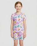 Glitter Dumpling Bamboo Two Piece Short Sleeve Shorts Pajama Set