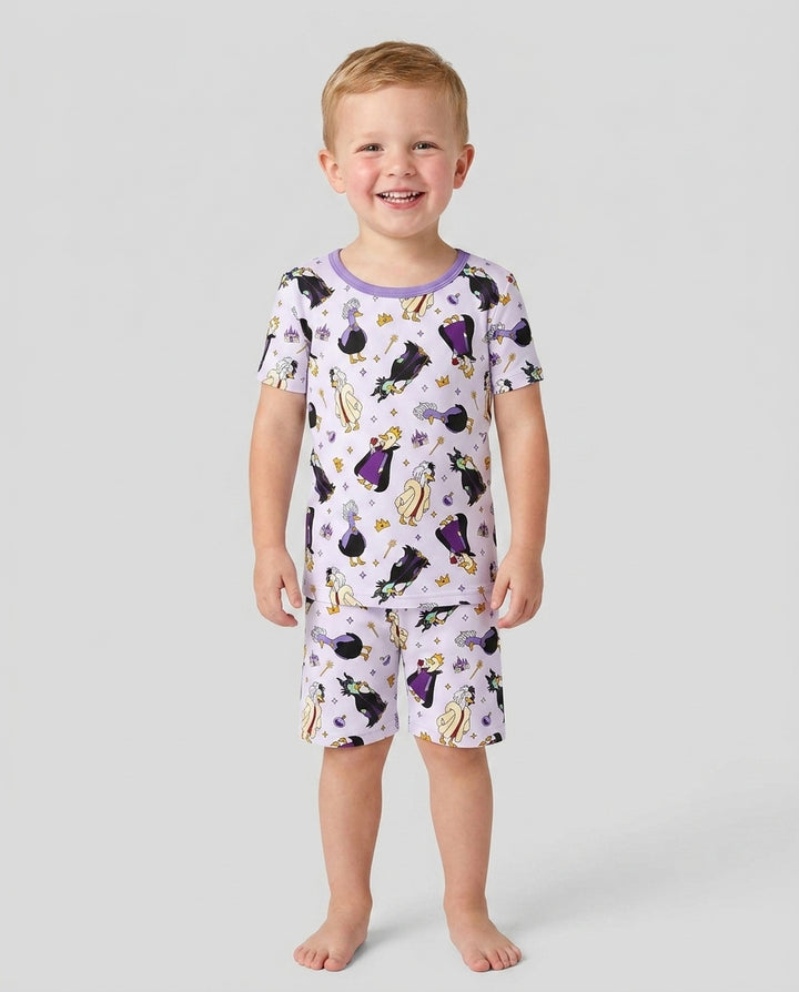 Evil Goose Bamboo Two Piece Short Sleeve Shorts Pajama Set