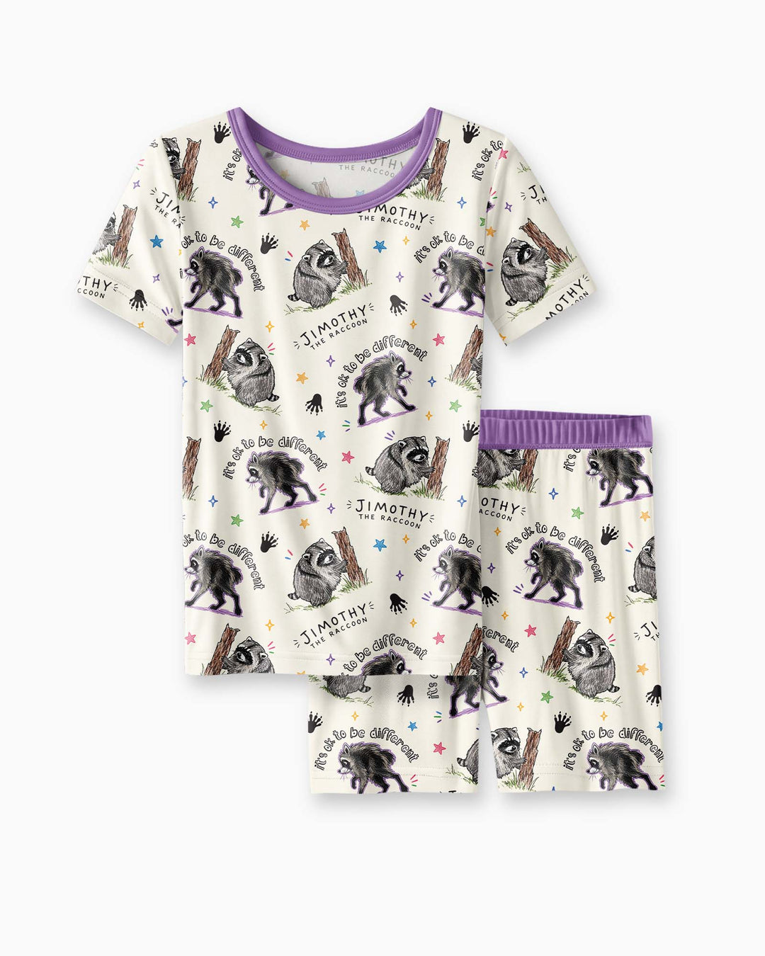 It's Okay to be Jimothy Bamboo Two Piece Short Sleeve Shorts Pajama Set