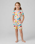Happy Shape Squad Family Matching Bamboo Two Piece Short Sleeve Shorts Pajama Set