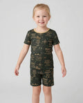 Template Bamboo Two Piece Short Sleeve Shorts Pyjamas Set