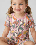 Turtle Bay Family Matching Bamboo Two Piece Short Sleeve Shorts Pajama Set
