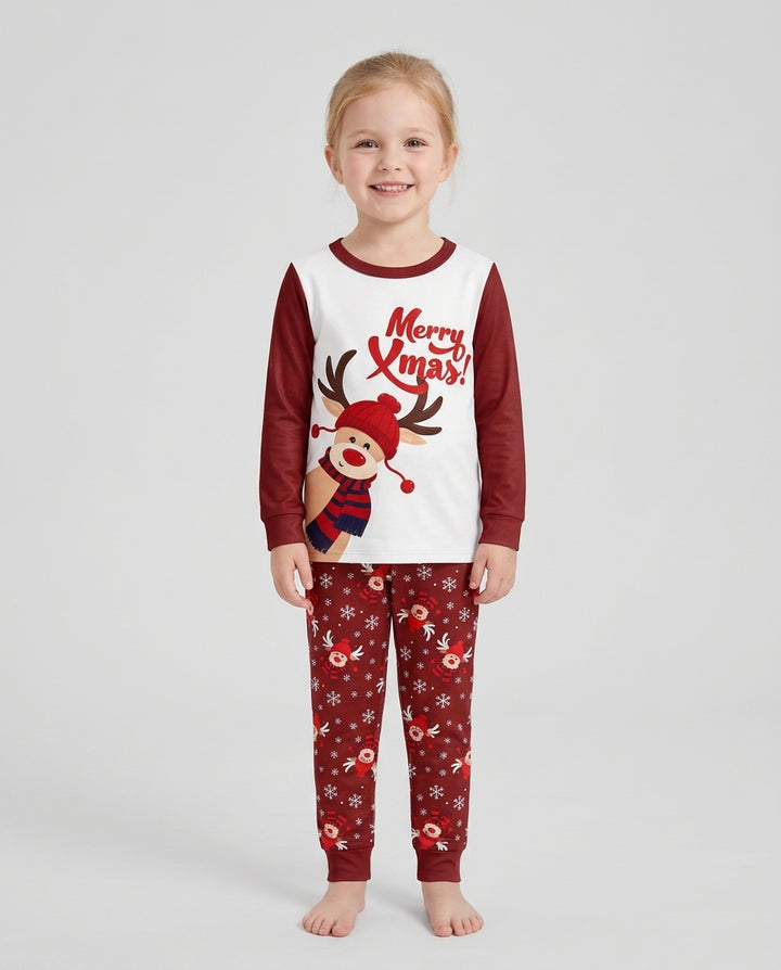Merry Reindeer Nights Bamboo Two Piece Long Sleeve Pajama Set
