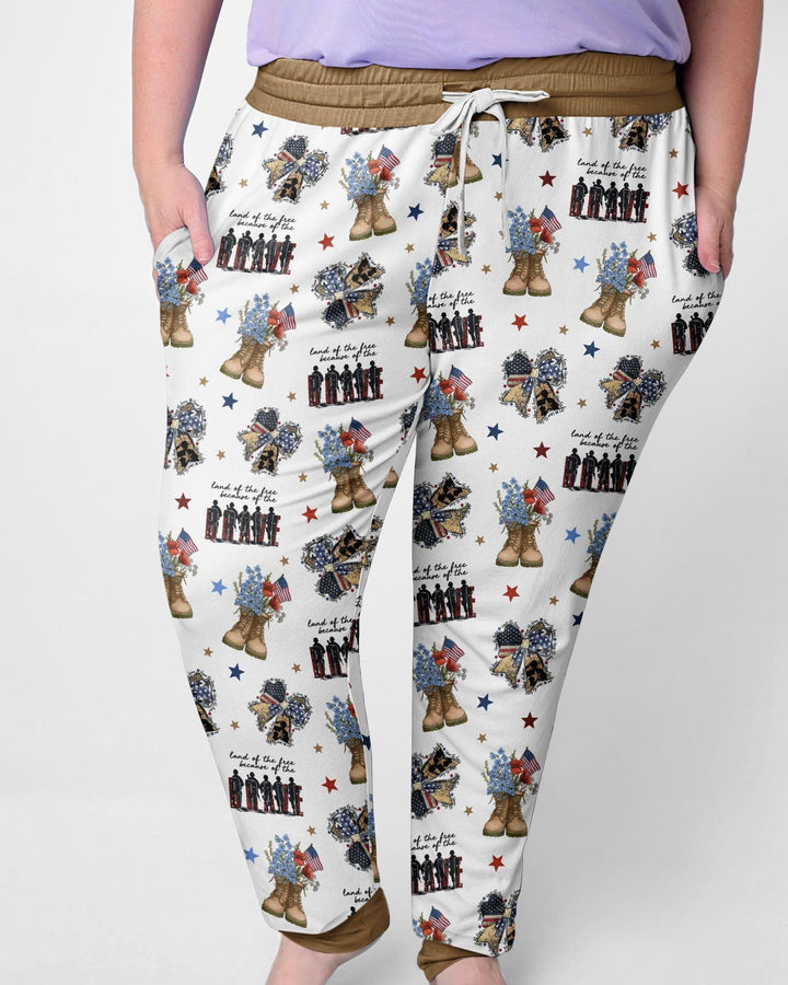 Honor the Brave Family Matching Bamboo Women Pajama Set