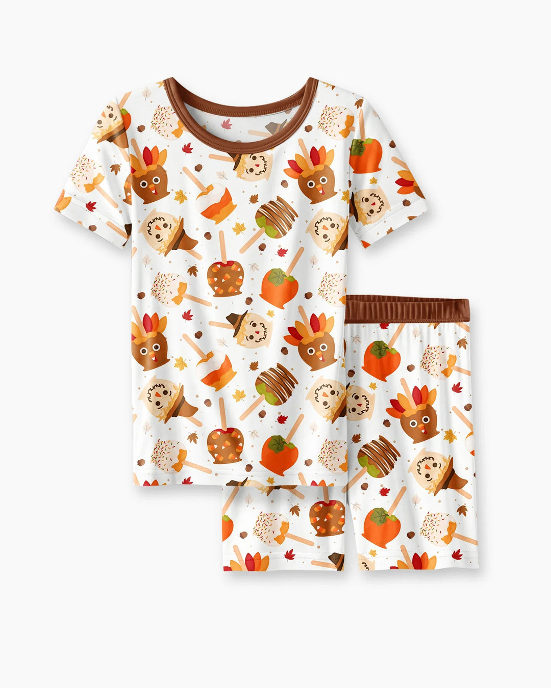 Template Bamboo Two Piece Short Sleeve Shorts Pyjamas Set