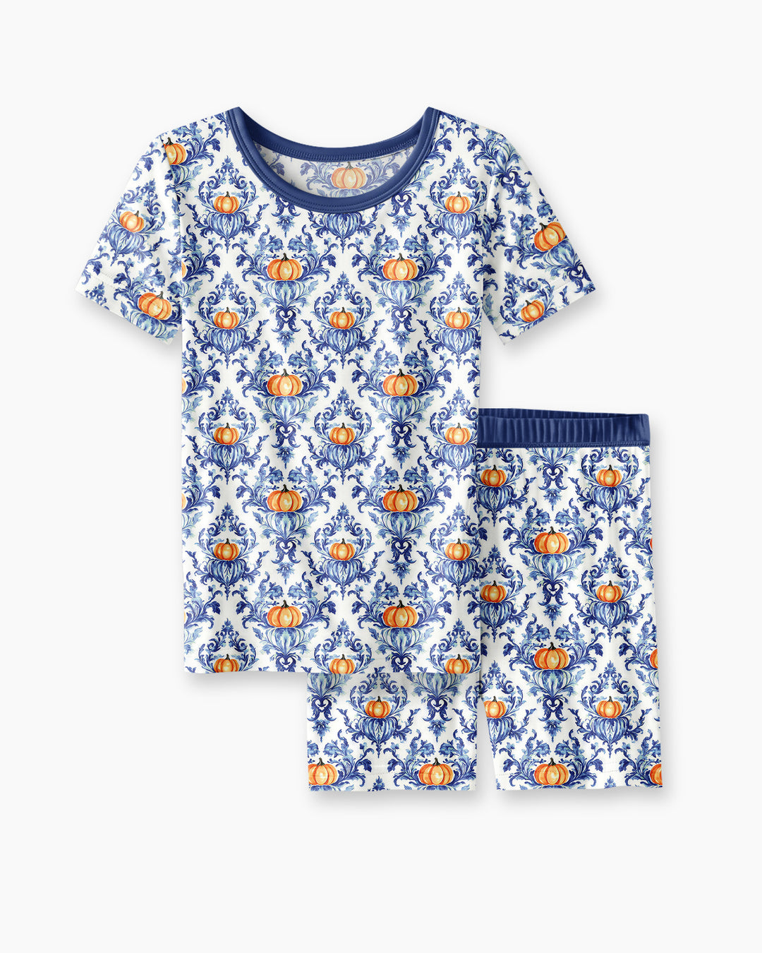 Template Bamboo Two Piece Short Sleeve Shorts Pyjamas Set