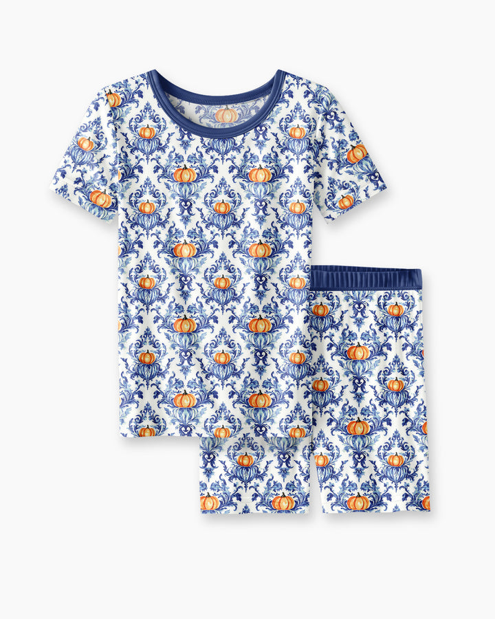 Template Bamboo Two Piece Short Sleeve Shorts Pyjamas Set