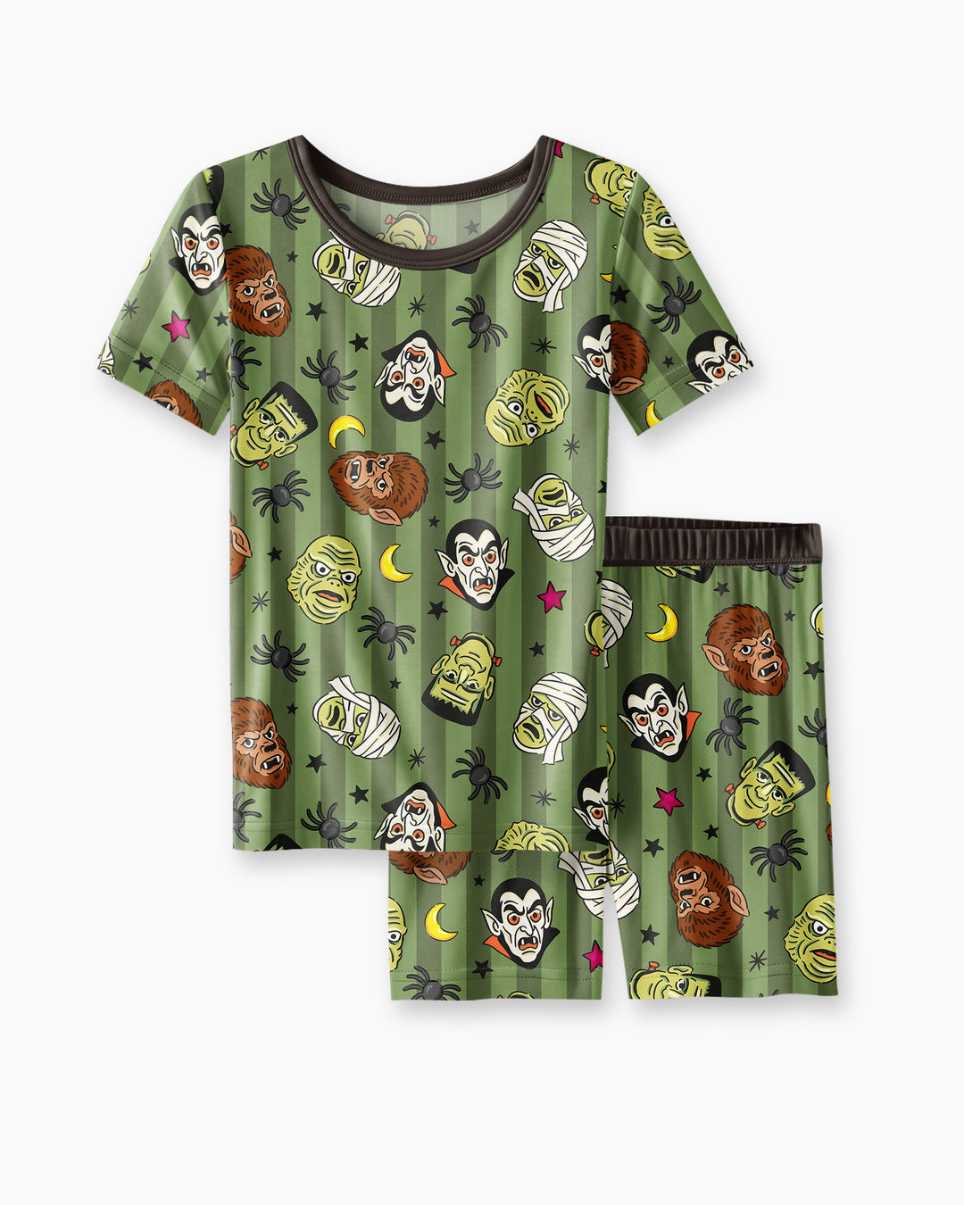 Template Bamboo Two Piece Short Sleeve Shorts Pyjamas Set