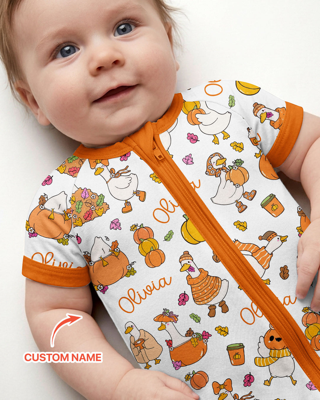 Fall Silly Goose Bamboo Shorty Zippy