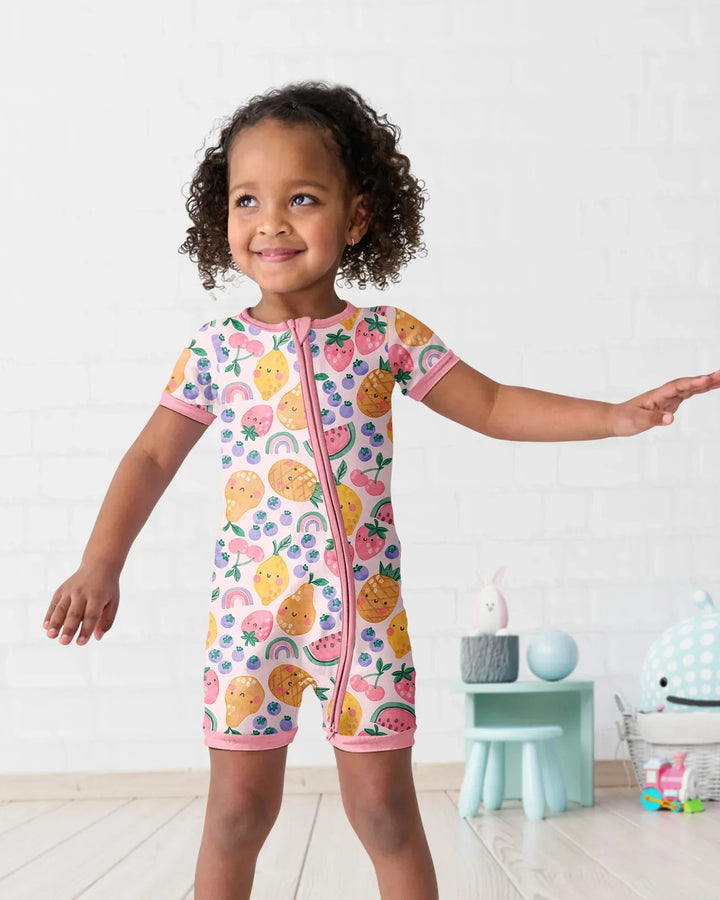 Fruitie Cuties Family Matching Bamboo Shorty Zippy
