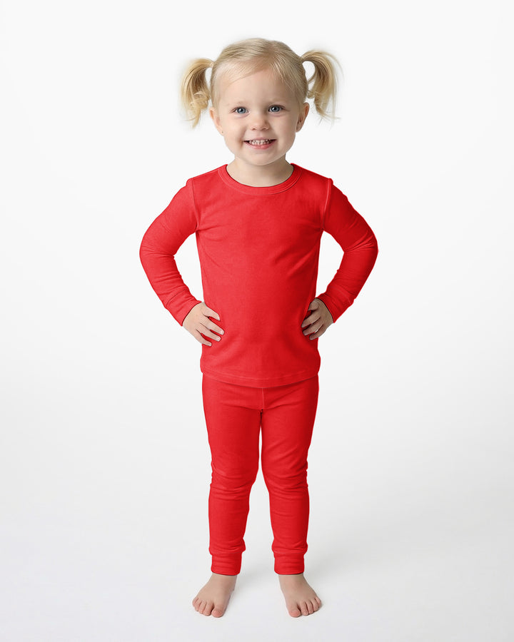 Crimson Bamboo Two Piece Pajama Set