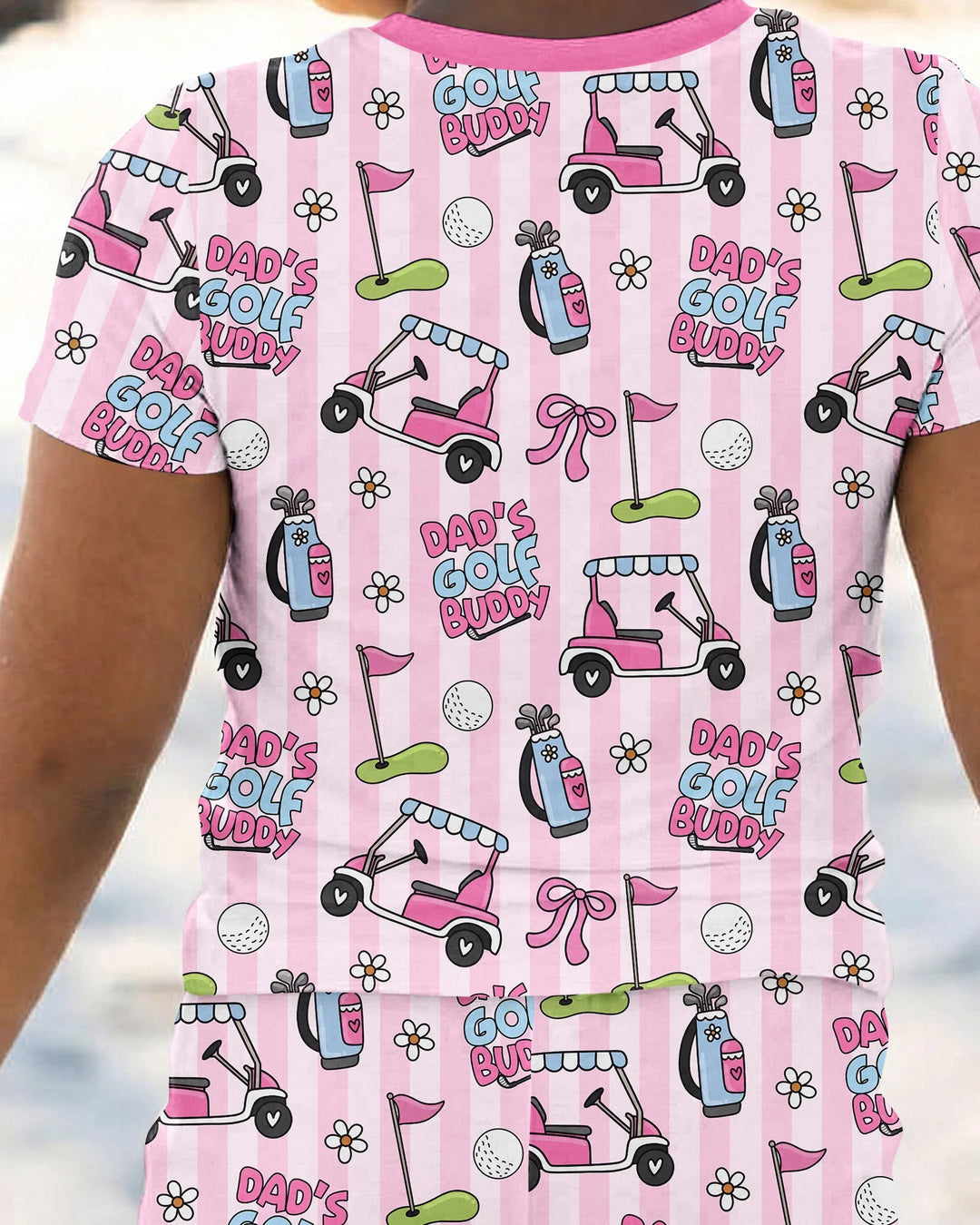 Dad's Golf Buddy Bamboo Two Piece Short Sleeve Pajama Set