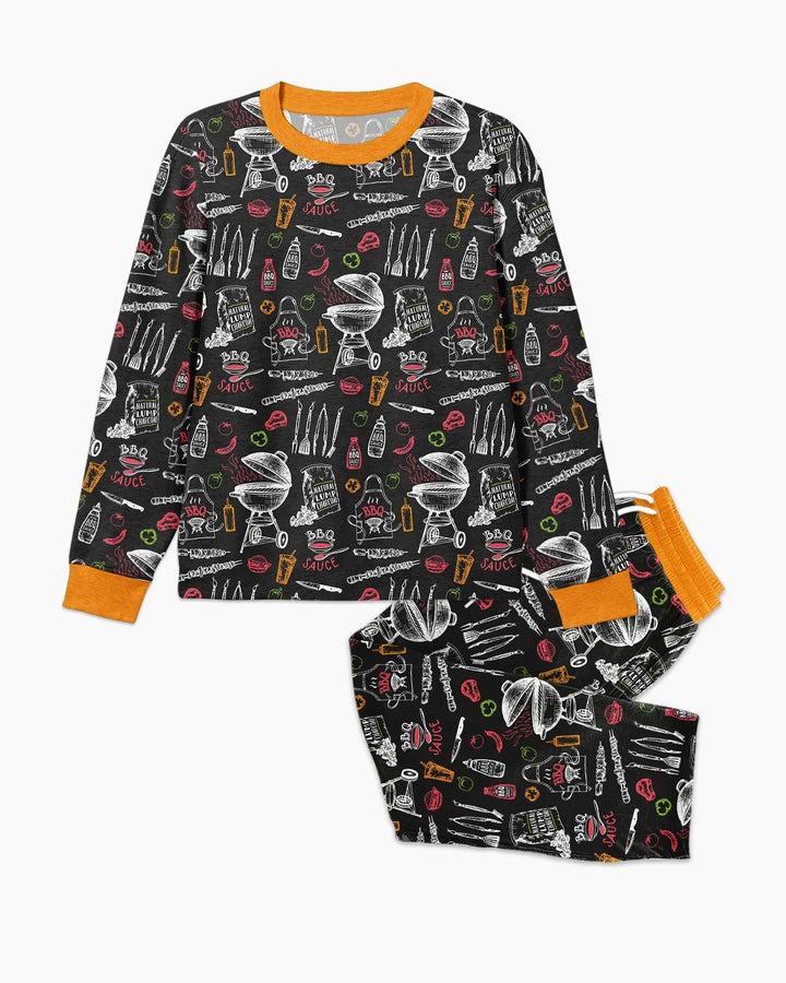 Backyard BBQ Party Family Matching Bamboo Men's Pajama Set
