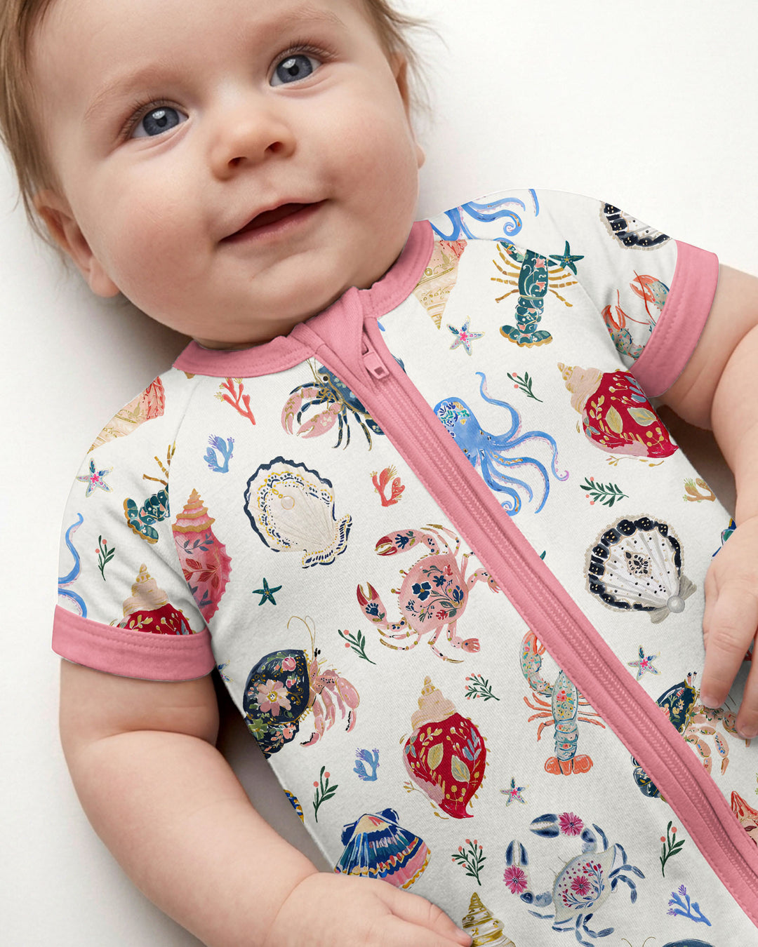 Preppy Coastal Bamboo Shorty Zippy
