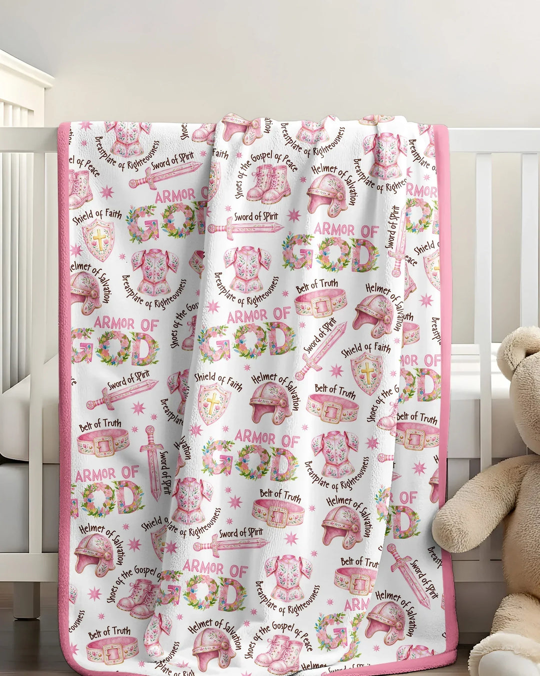 Put On The Full Armor Of God Bamboo Blanket