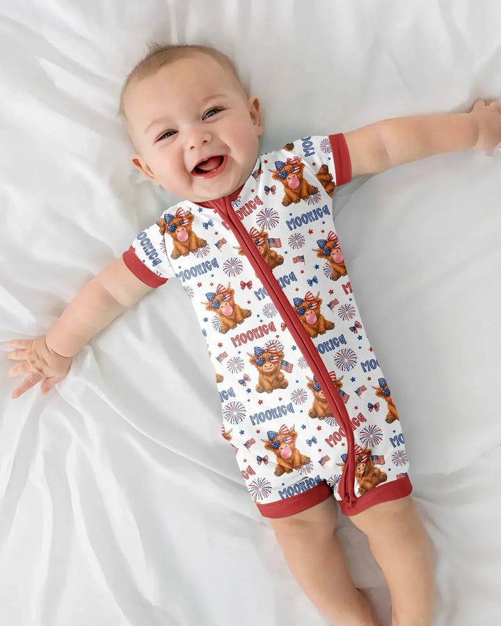 Moo-Rica Cowgirl Bamboo Shorty Zippy
