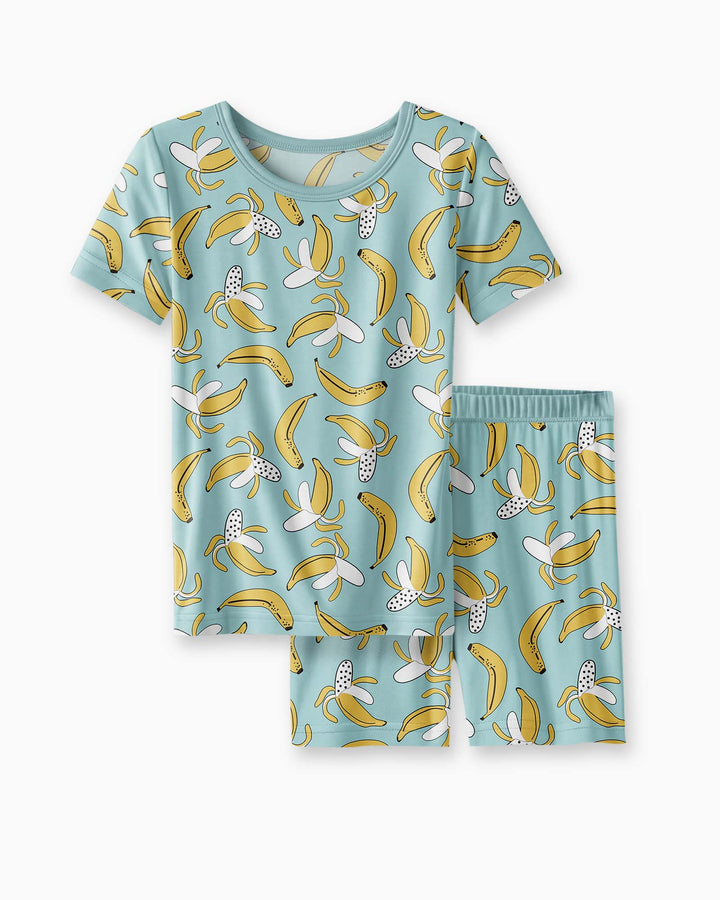 Bananas Bamboo Two Piece Short Sleeve Shorts Pyjamas Set