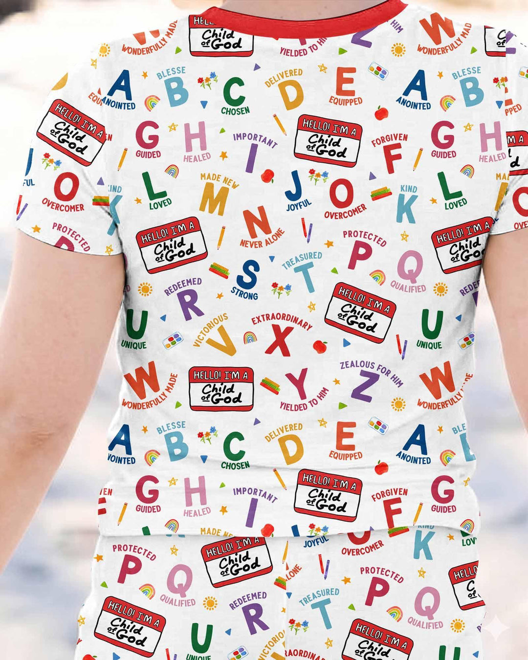 I'm A Child Of God ABCs Bamboo Two Piece Short Sleeve Pajama Set