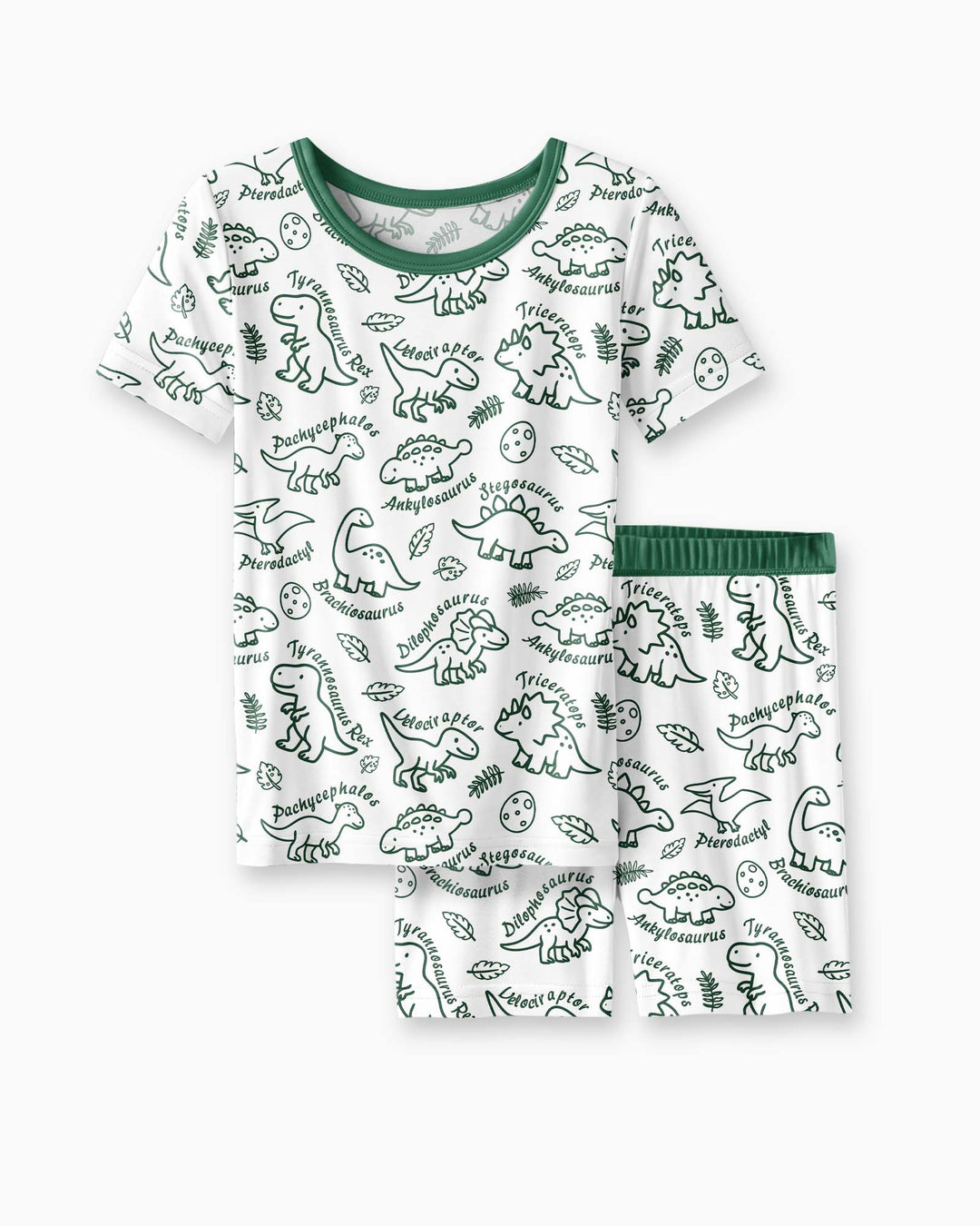 Template Bamboo Two Piece Short Sleeve Shorts Pyjamas Set