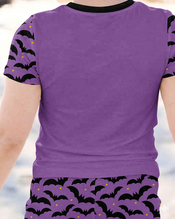 Bats & Boos Family Matching Bamboo Two Piece Short Sleeve Pajama Set