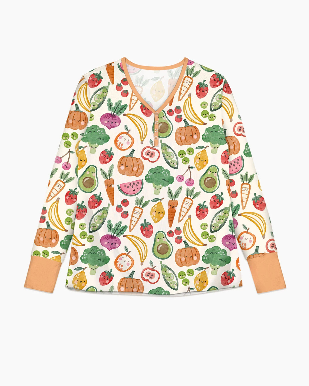 Veggie Friends Family Matching Bamboo Women Pajama Set