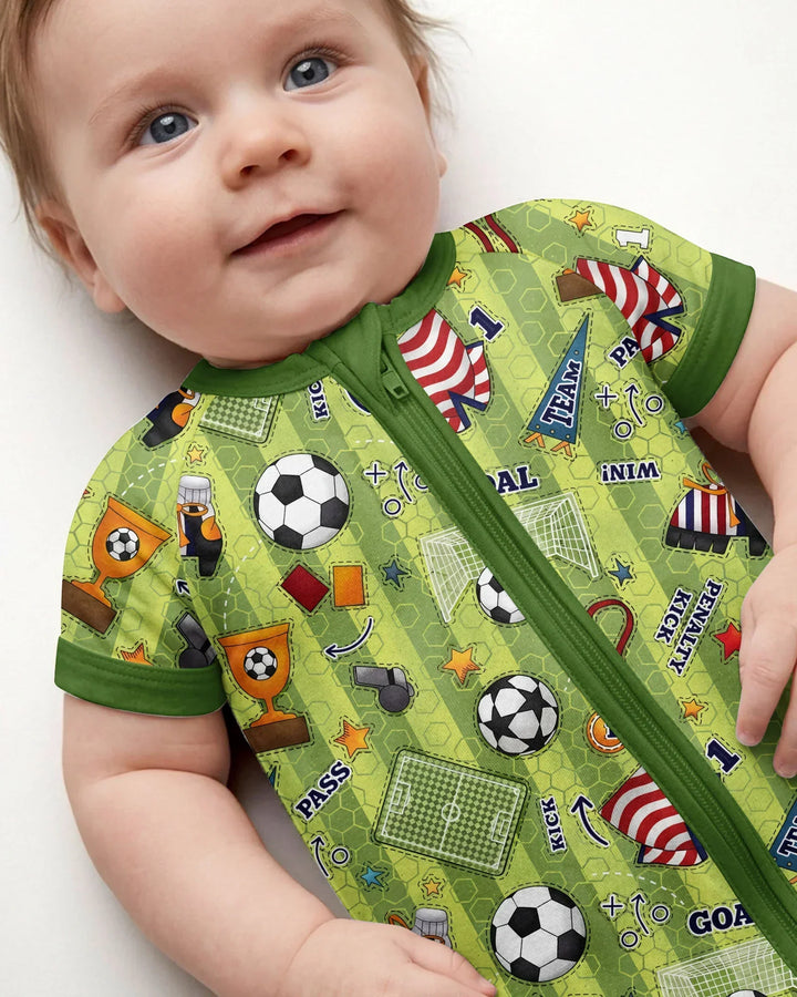 I Love Sports Soccer Bamboo Shorty Zippy