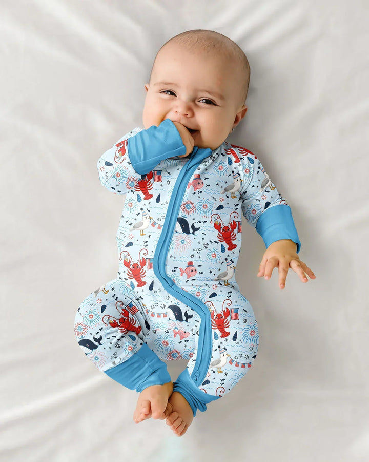 Celebrate 4th of July Family Matching Bamboo Convertible Zippy