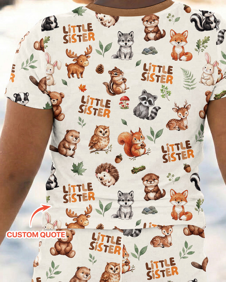 CUSTOM Template Bamboo Two Piece Short Sleeve Pyjamas Set