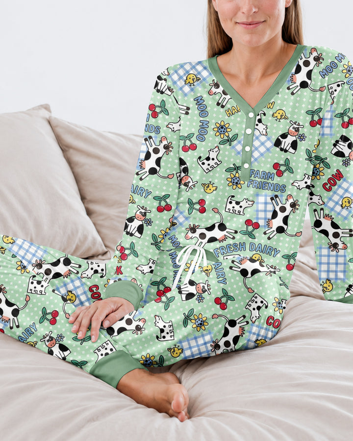 Moo Moo Chick Bamboo Women Pajama Set
