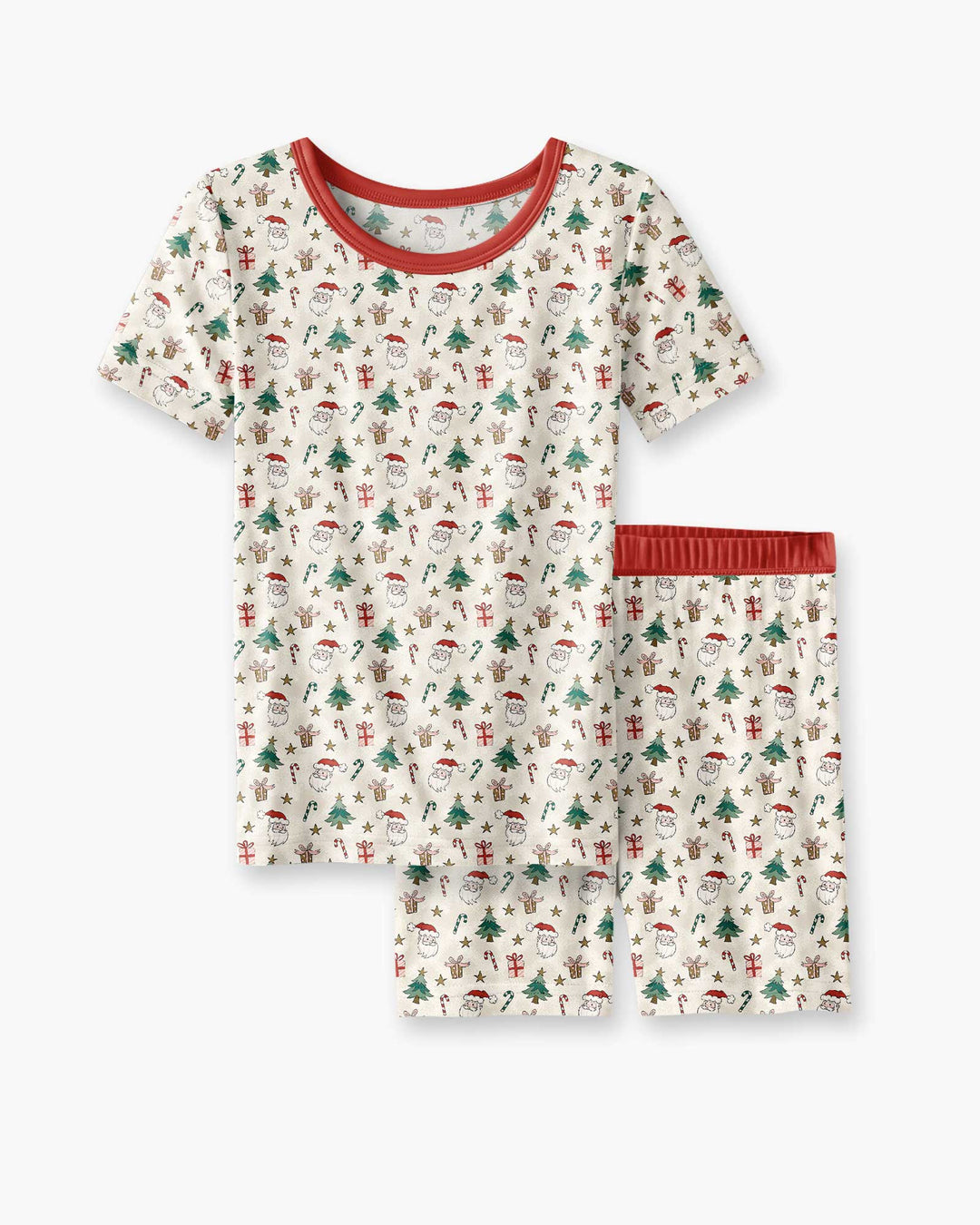 Template Bamboo Two Piece Short Sleeve Shorts Pyjamas Set