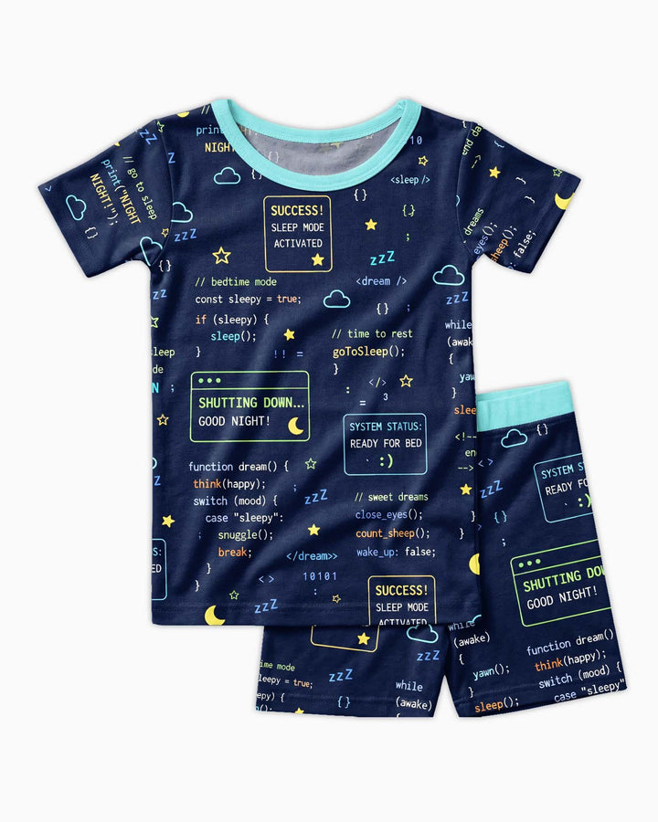 It Techy Job Matching Dad and Son Bamboo Two Piece Short Sleeve Shorts Pajama Set