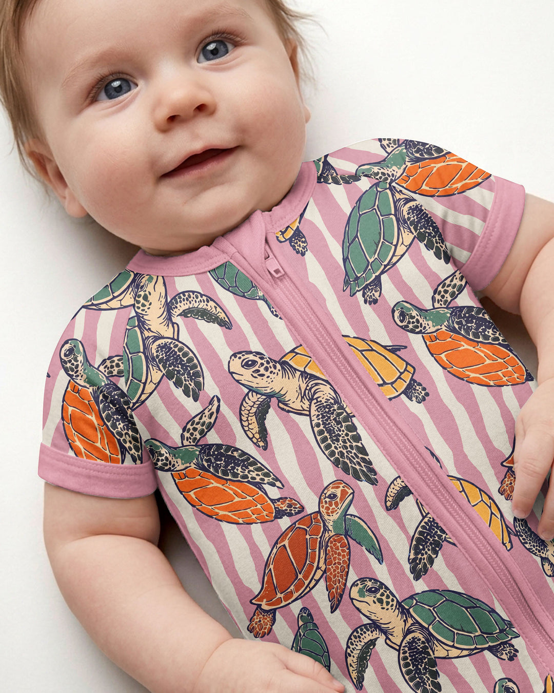 Turtle Bay Family Matching Bamboo Shorty Zippy