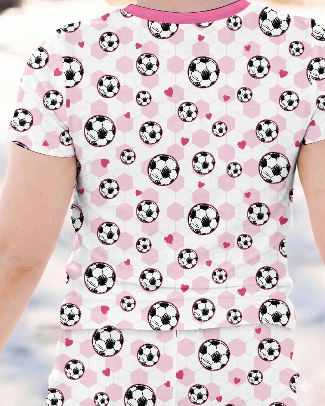 Goal Squad Family Matching Bamboo Two Piece Short Sleeve Pajama Set