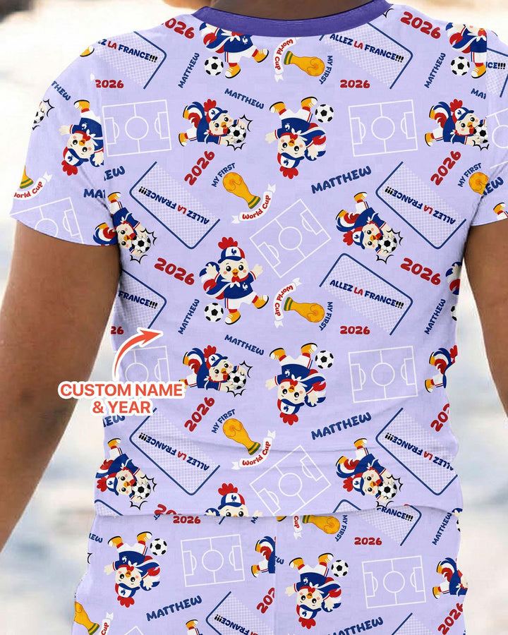 My First World Cup Bamboo Two Piece Short Sleeve Pajama Set