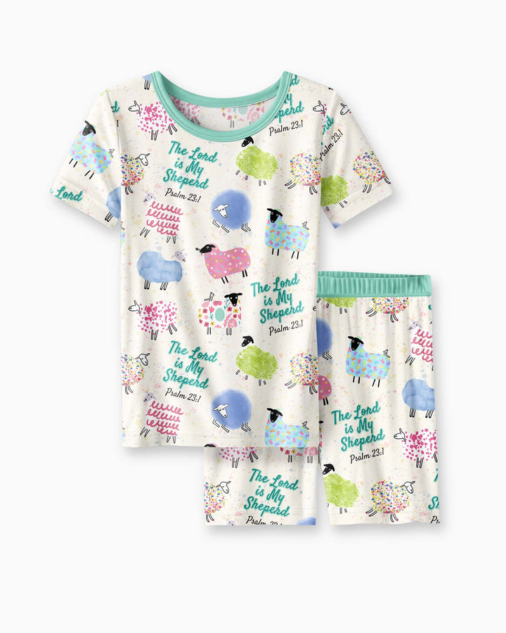 Template Bamboo Two Piece Short Sleeve Shorts Pyjamas Set