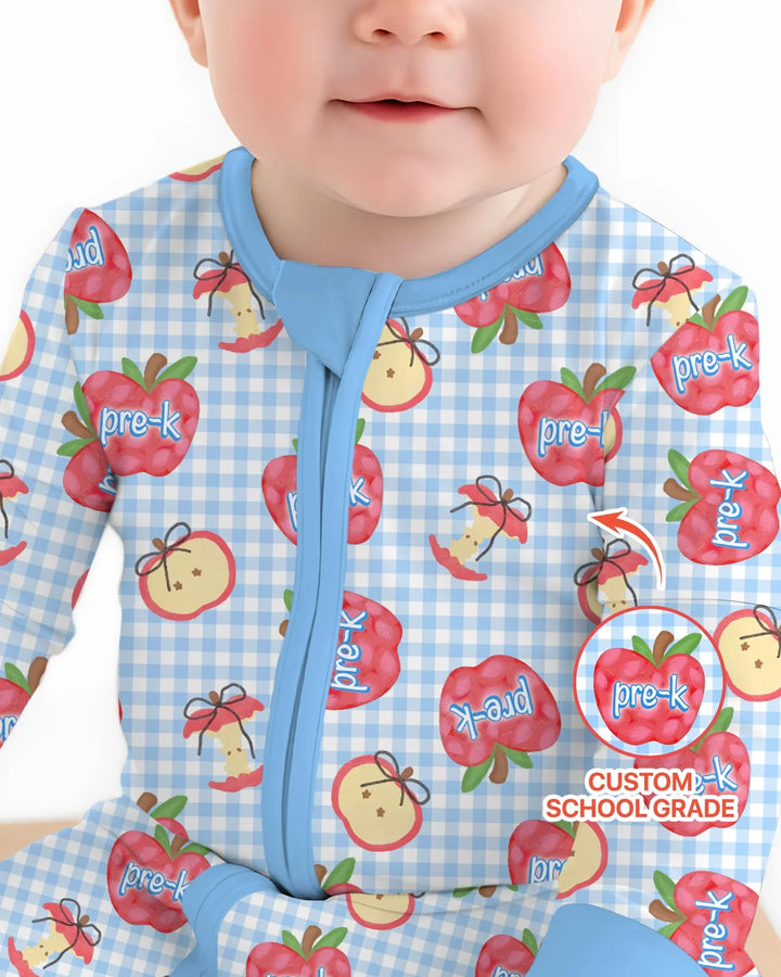 Custom School Grade Apple Days Bamboo Convertible Zippy
