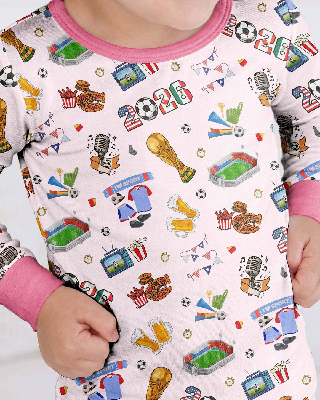Dreaming of The Cup Bamboo Two Piece Long Sleeve Pajama Set