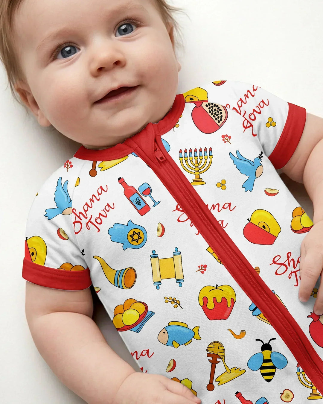 Shanah Tovah U'Metukah Bamboo Shorty Zippy