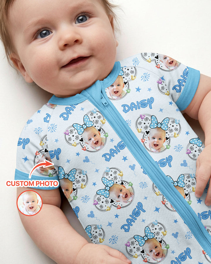 Custom Photo Little Princess Bamboo Shorty Zippy