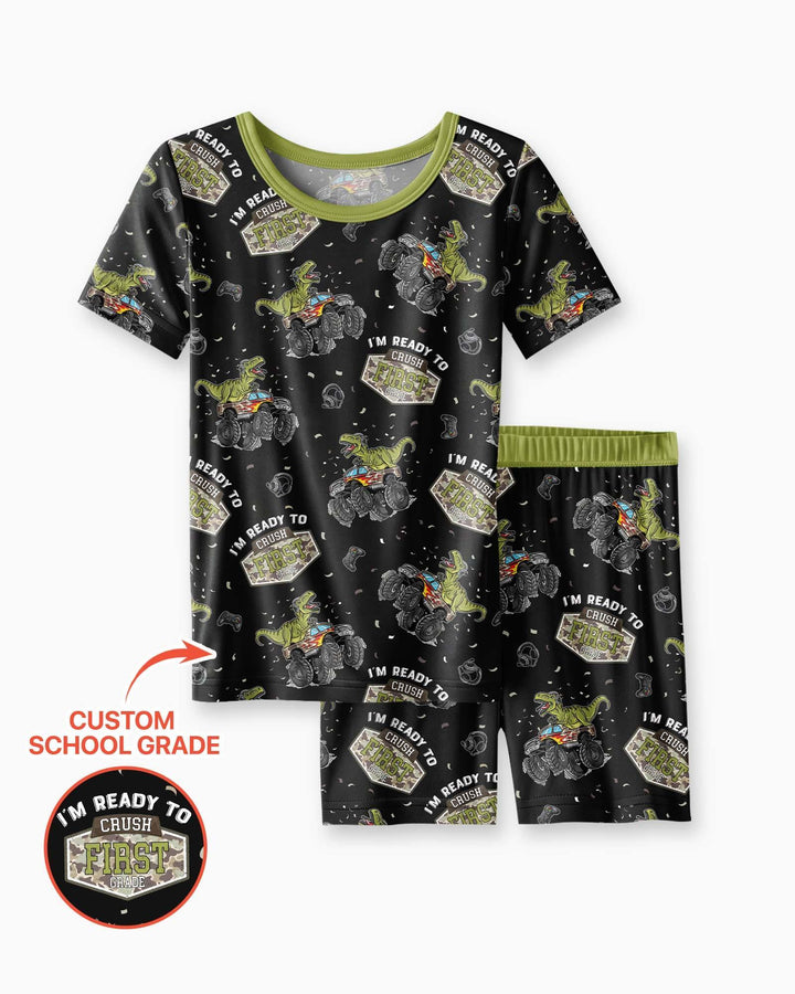 I'm Ready to Crush Bamboo Two Piece Short Sleeve Shorts Pajama Set